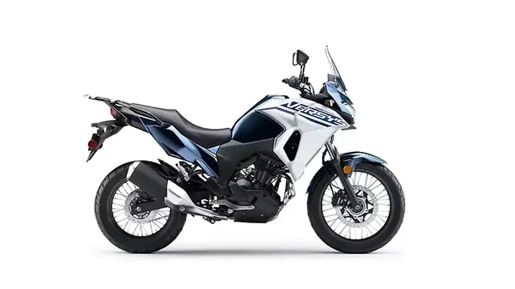 कावासाकी Versys-X 300 Metallic Ocean Blue / Pearl Robotic White Colour