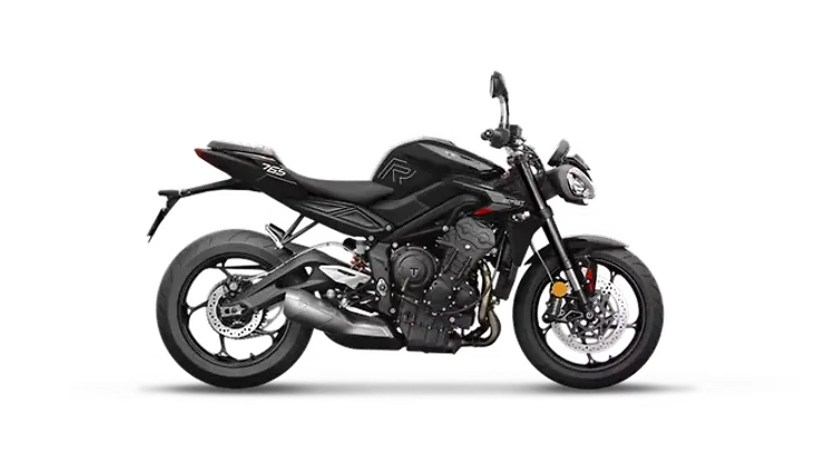 ट्रायम्फ स्ट्रीट ट्रिपल आर Phantom Black Colour