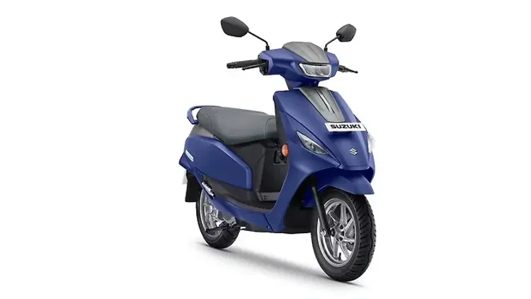 Suzuki E Access Metallic Mat Stellar Blue / Metallic Mat Fibroin Gray Colour