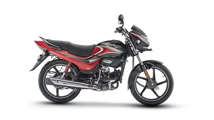 हीरो पैशन प्लस Sports Red Black Colour