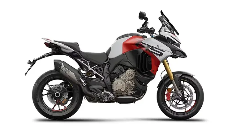 డుకాటి మల్టీస్ట్రాడా V4 RS Iceberg White Livery and Red Colour