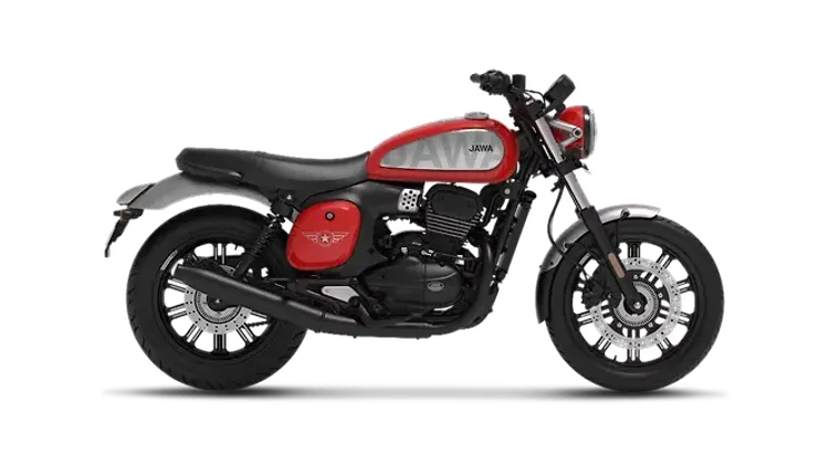 Jawa 42 FJ All Star Red Silver Colour