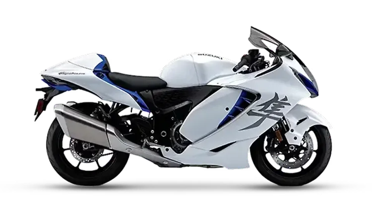 ಸುಜುಕಿ Hayabusa Pearl Vigor Blue/Pearl Brilliant White Colour