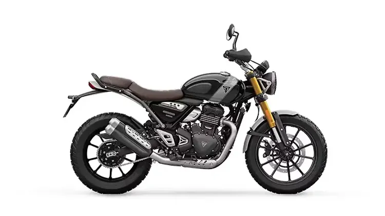 ट्रायम्फ Scrambler 350 X Phantom Black / Silver Ice Colour