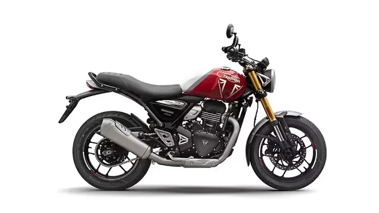 ट्रायम्फ Speed 350 Racing Red / Pearl Metallic White Colour