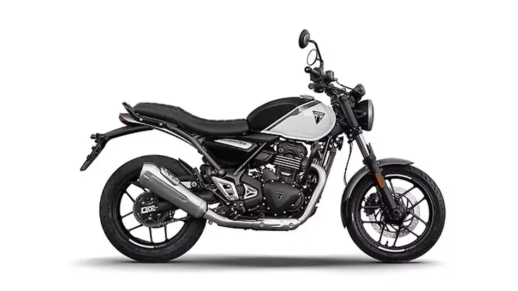 ट्रायम्फ Speed T4 350 Phantom Black / Pearl Metallic White Colour