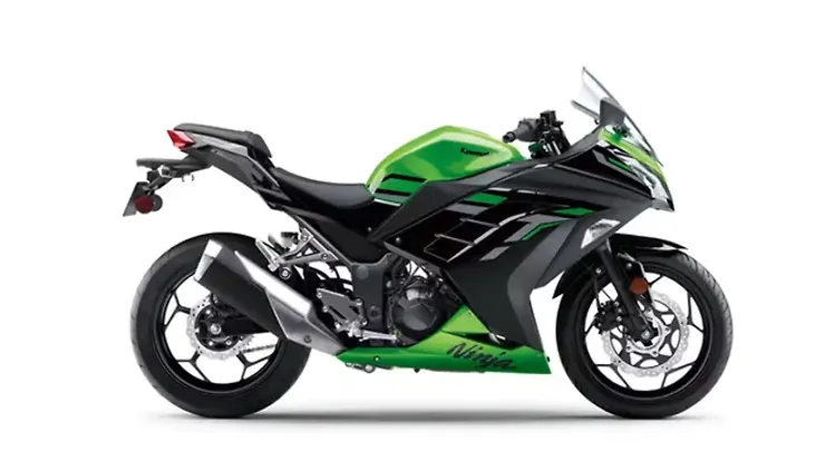 Kawasaki Ninja 300 Candy Lime Green / Ebony Colour
