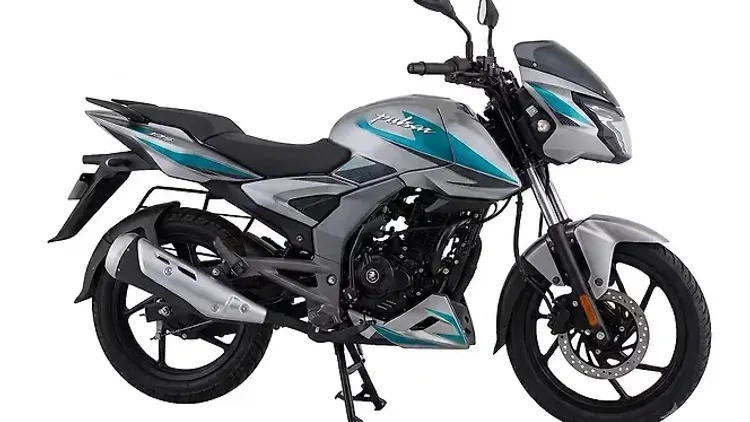 బజాజ్ Pulsar 125 [2026] Dark Silver & Aqua Blue Colour