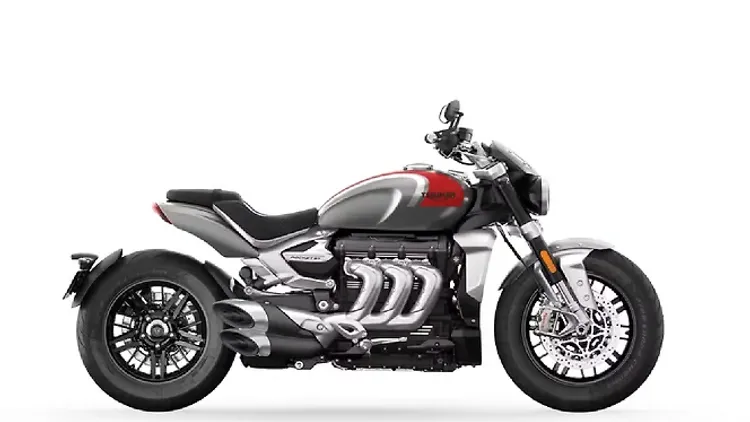 Triumph Rocket 3 Silver Ice Cranberry Red Colour