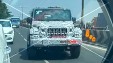 Mahindra Thar 3 Door Facelift Spied Features Roxx Design Cues