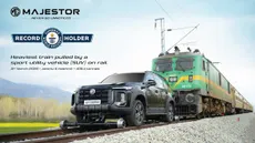 Mg Majestor Sets Guinness World Record For Heaviest Train Pulled By A Suv