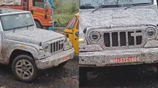 Mahindra Thar 3 Door Facelift Spied New Fascia