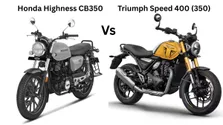 Triumph Speed 400 350 Vs Honda Highness Cb350 Comparison