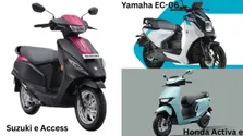 Suzuki E Access Vs Honda Activa E Vs Yamaha Ec 06 Electric Scooter Comparison