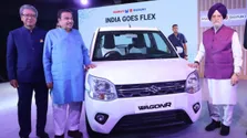 Maruti Suzuki Unveils E85 Wagonr Flex Fuel Car
