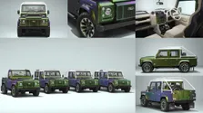 Land Rover Classic Defender V8 Revealed With Colour Changing Paint Double Cab