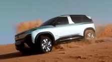 Tata Sierra Ev Revealed Before Launch Sand Dune Climb Teaser