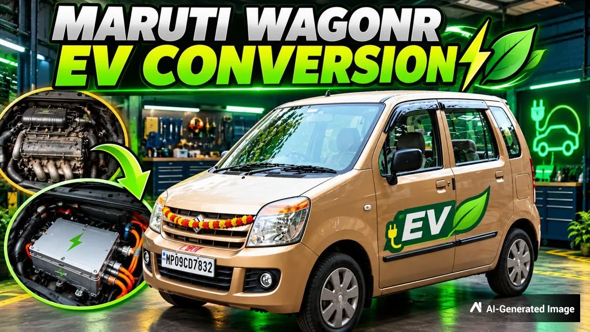 எலெக்ட்ரிக் காராக மாற்றப்பட்ட 17 ஆண்டுகள் பழைய மாருதி வேகன் ஆர்... செலவு ரூ.2.25 லட்சம் மட்டுமே!!